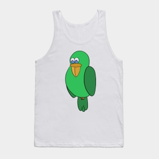 Green parakeet Tank Top